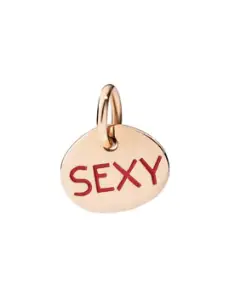 Ciondolo Tag Sexy Oro Rosa
