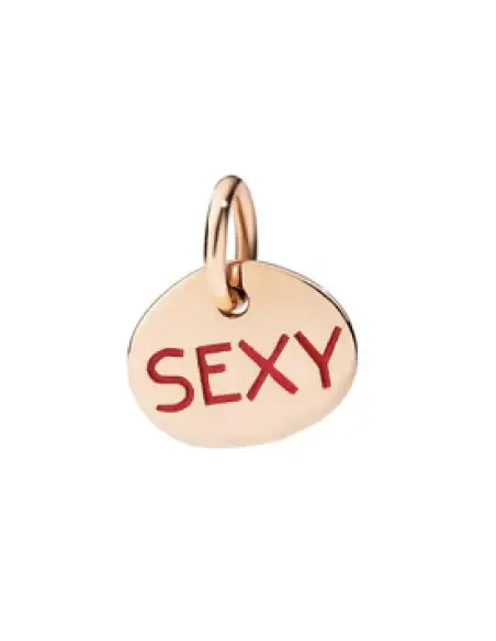 Ciondolo Tag Sexy Oro Rosa