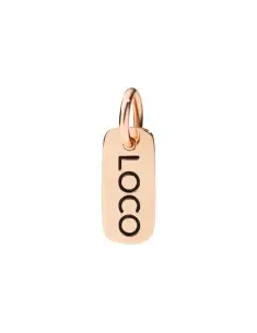 Ciondolo Tag Loco Oro Rosa