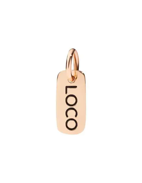 Ciondolo Tag Loco Oro Rosa