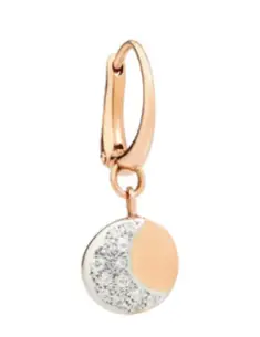 Orecchino Luna Oro Rosa & Diamanti