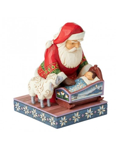 JIM SHORE BABBO NATALE CON GESÙ BABINO