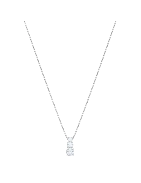 SWAROVSKI COLLANA PENDENTE TRILOGY, BIANCO