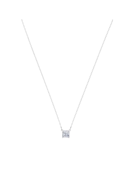SWAROVSKI COLLANA ATTRACT, BIANCO, PLACCATURA RODIO