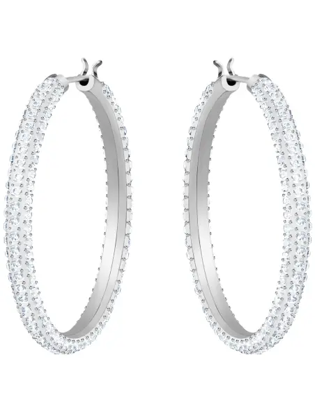 SWAROVSKI Orecchini a cerchio Stone, bianco
