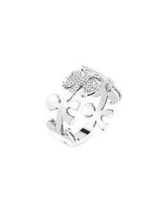 LE GHIRLANDE ♡ ANELLO ORO BIANCO E DIAMANTI BIMBO E BIMBA