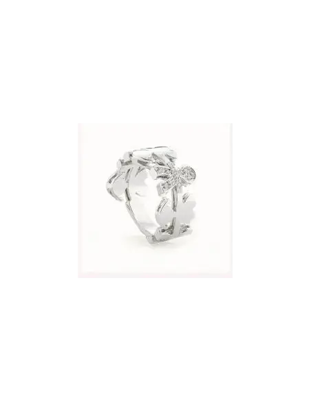 LE GHIRLANDE ♡ ANELLO ORO BIANCO E DIAMANTI BIMBO E BIMBA